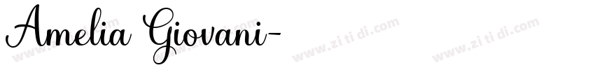 Amelia Giovani字体转换